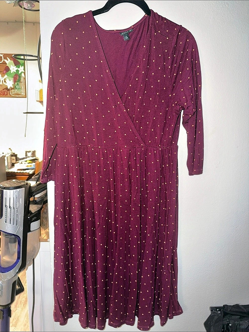 Torrid Polka Dot Wrap Midi Dress